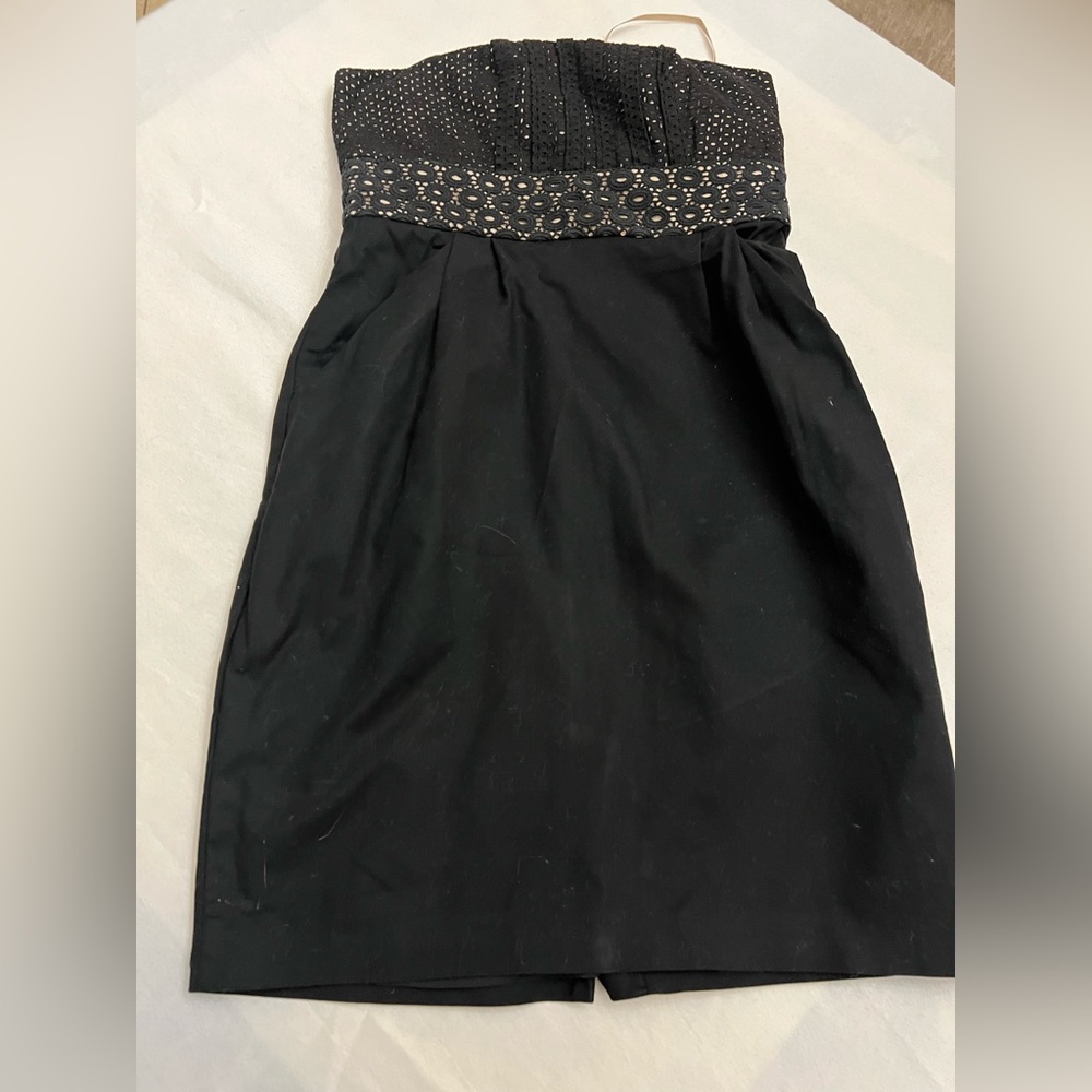 LOFT Black Asymmetrical Dress